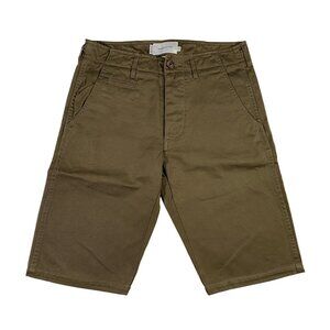 Wings + Horns Olive Green Bermuda Shorts mens size 28x11.5